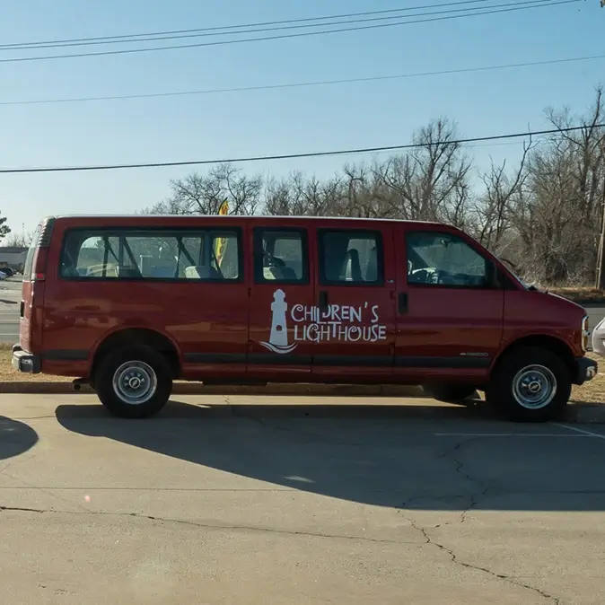 Lighthouse Transportation Red Children's Lighthouse Van