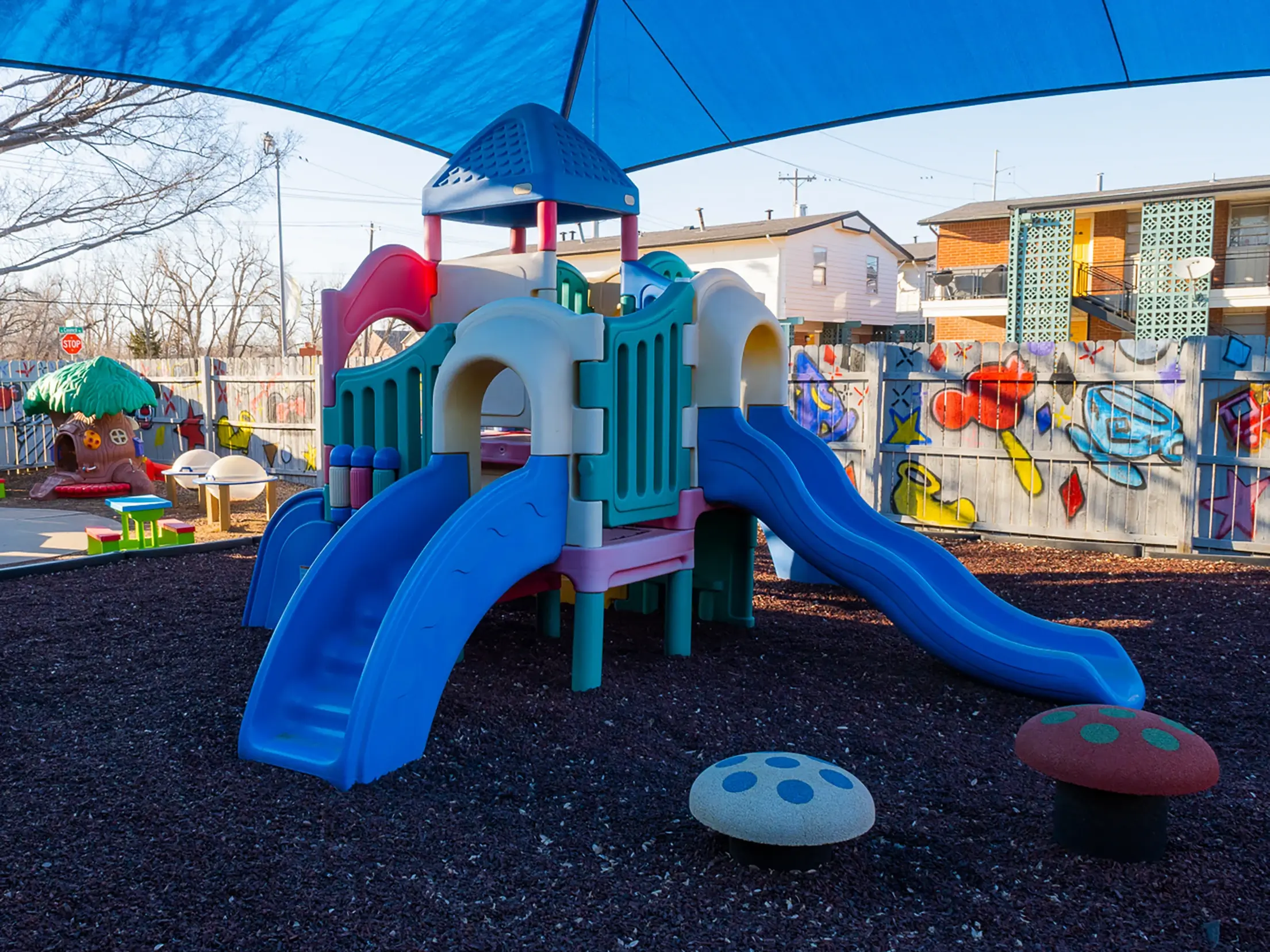 Outdoor playground jungle gym 