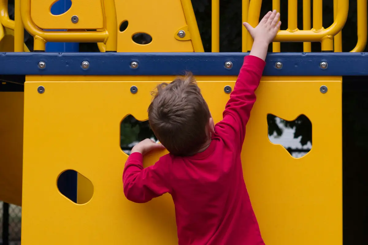A Child Playing at a daycare near me